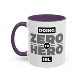 Zero To Hero Gamer Coffee Mug 11oz Purple