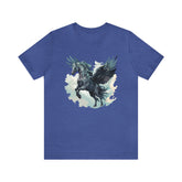 Unisex Majestic Pegasus T Shirt Heather True Royal S
