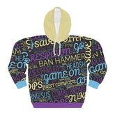 Unisex Gaming Words All Over Print Hoodie XS