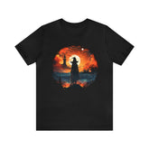 Unisex Witch Silhouette T Shirt Black S