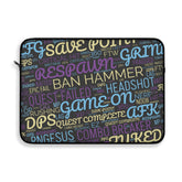 Gaming Words Laptop Sleeve 15"