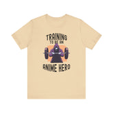 Unisex Training to Be an Anime Hero T Shirt Soft Cream S