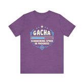 Unisex Gacha Summoning in Progress T Shirt Heather Team Purple S