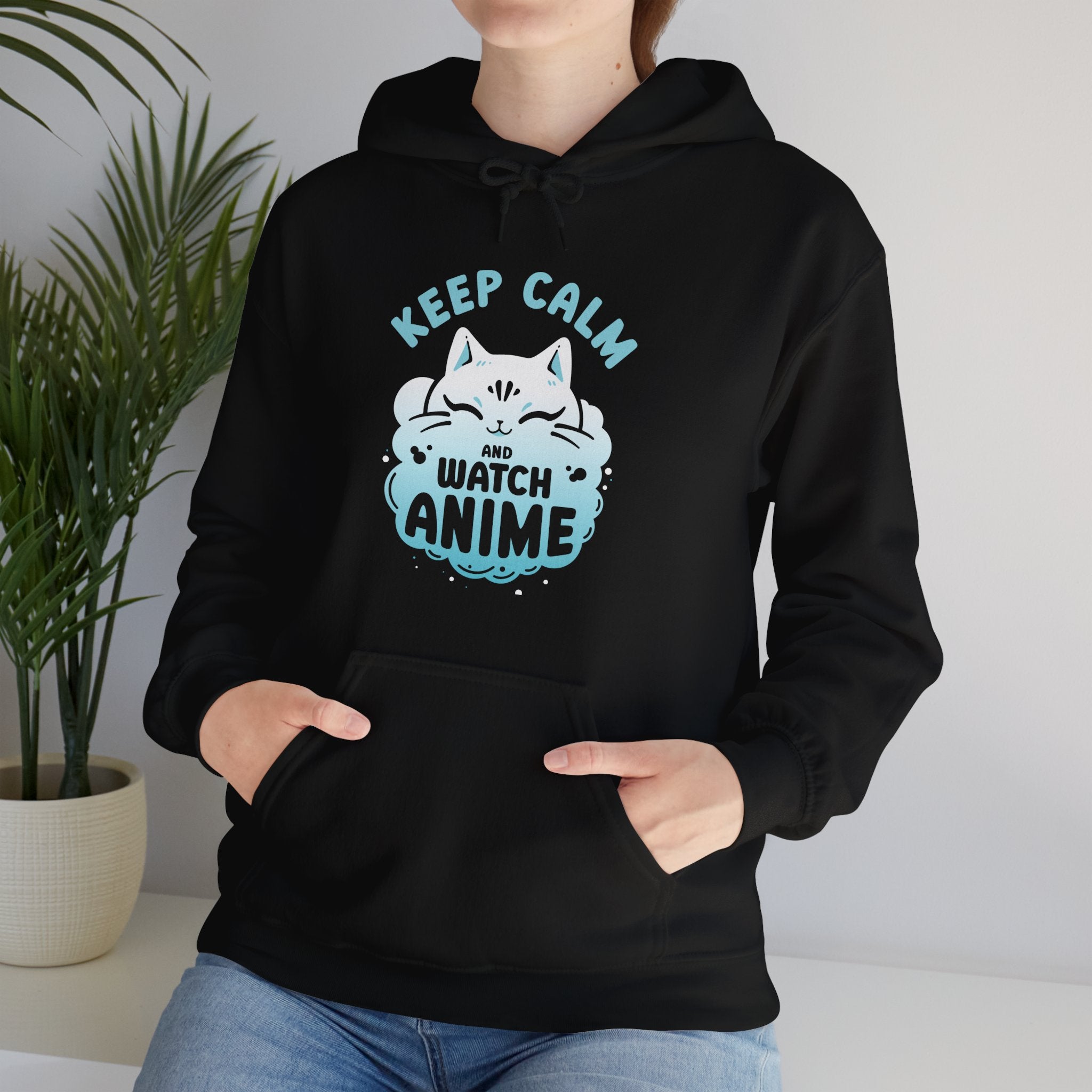 Unisex Keep Calm and Watch Anime Hoodie   