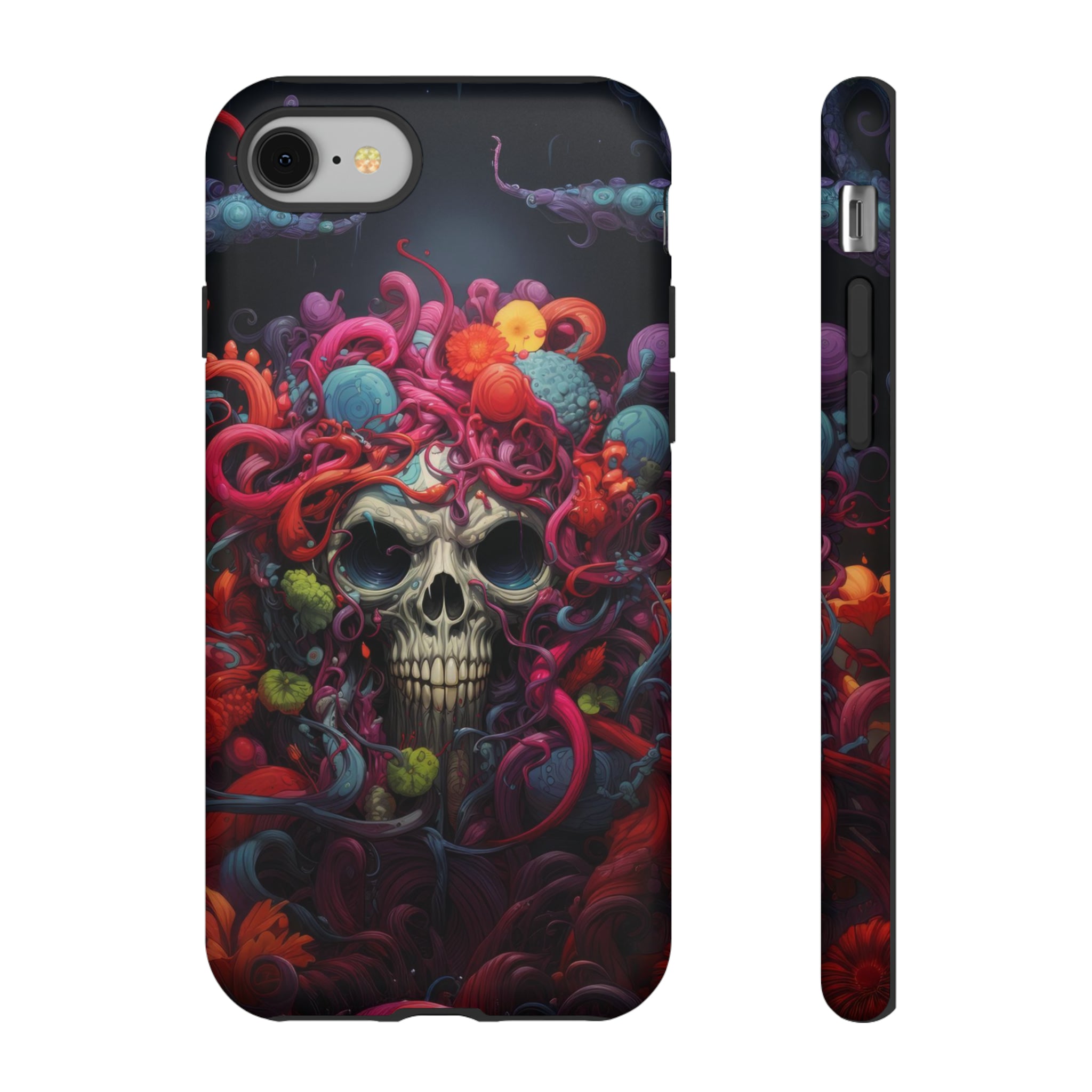 Psychedelic Skull & Tentacles Phone Case iPhone 8 Matte 