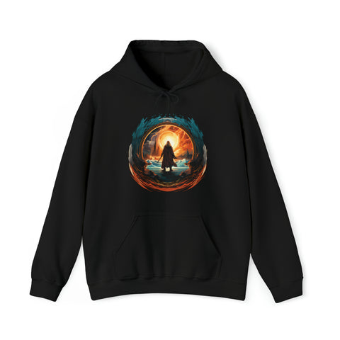 Unisex Wizard Portal Hoodie Black S 