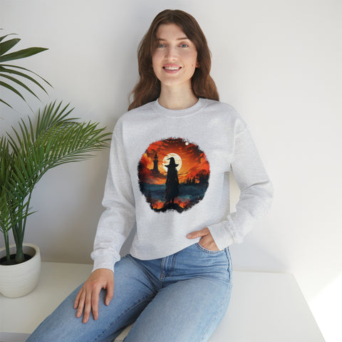 Unisex Witch Silhouette Sweatshirt   