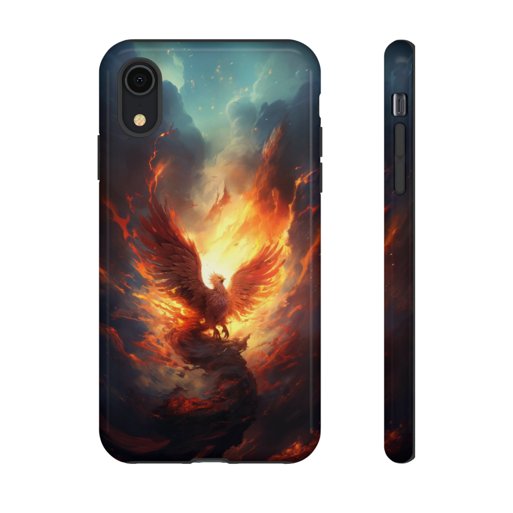 Phoenix in the Clouds Phone Case iPhone XR Glossy 