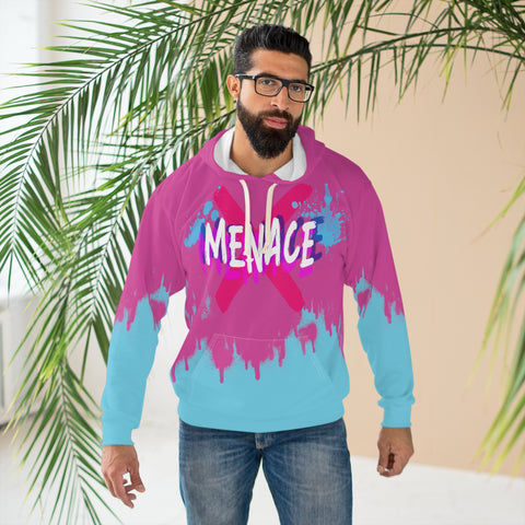 Unisex Menace Gaming Inspired All Over Print Hoodie   