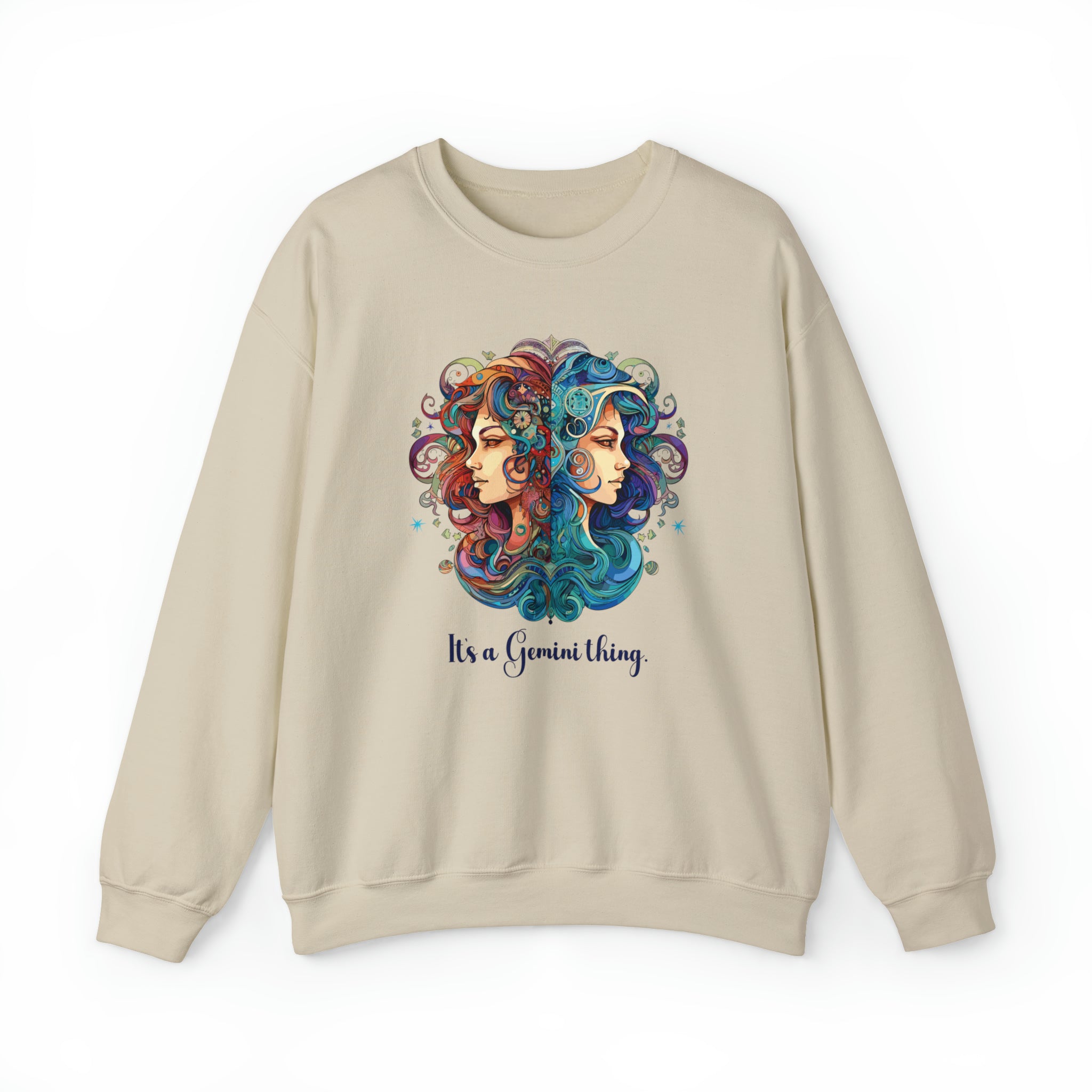 Unisex It's a Gemini Thing Sweatshirt S Sand 