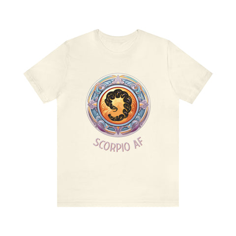 Unisex Scorpio AF T Shirt Natural S 