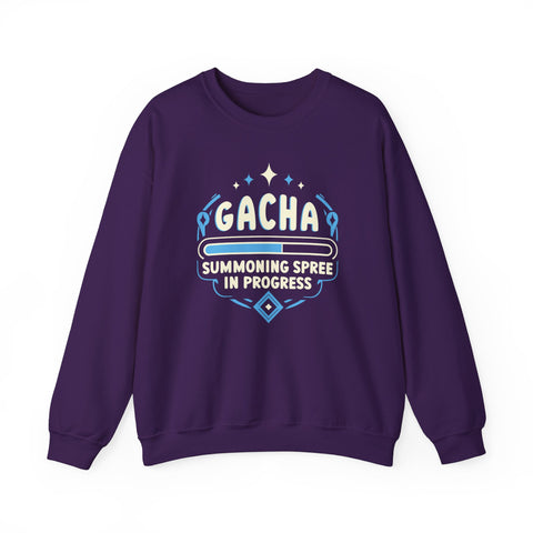 Unisex Gacha Summoning in Progress Sweatshirt S Purple 