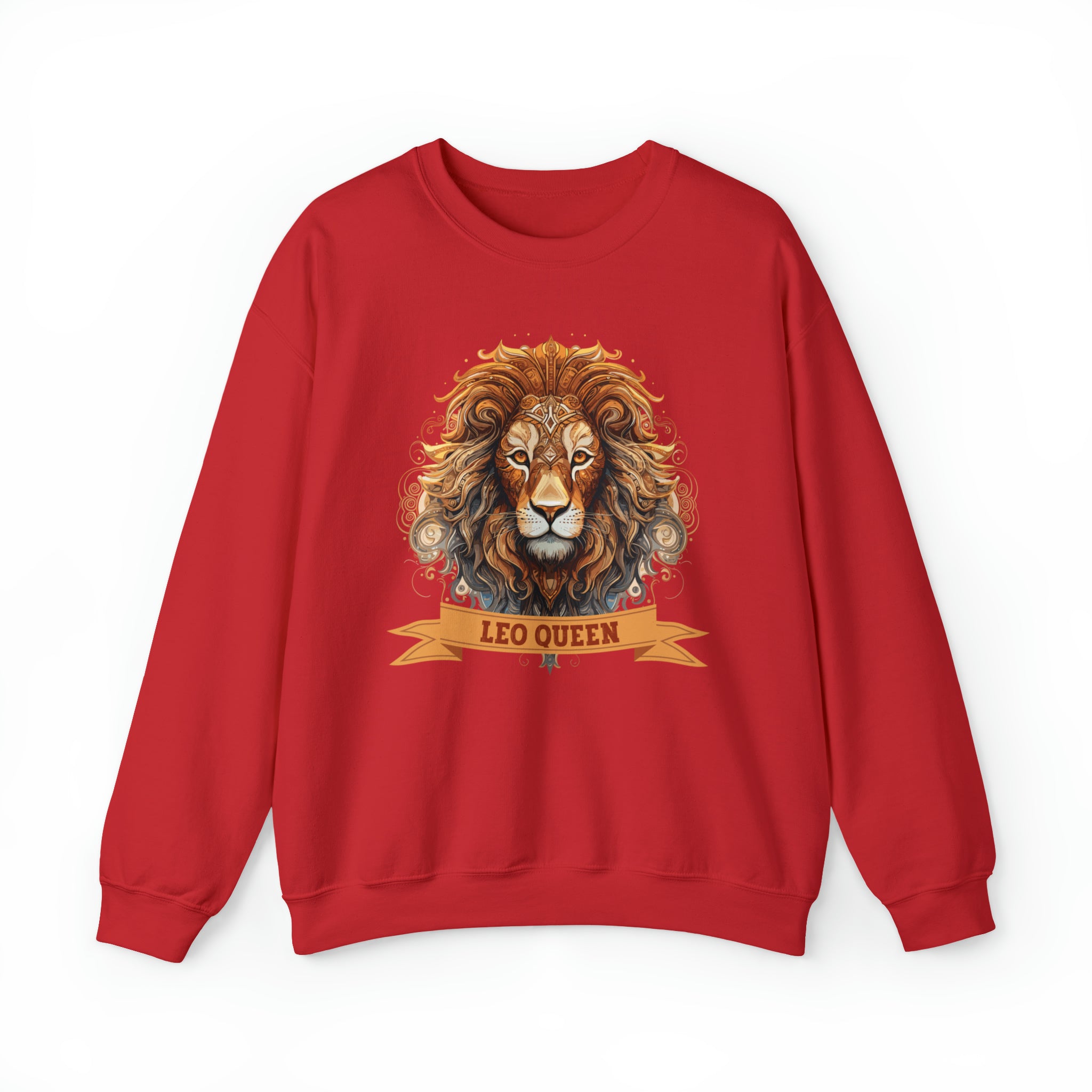 Womens Leo Queen Sweatshirt S Red 