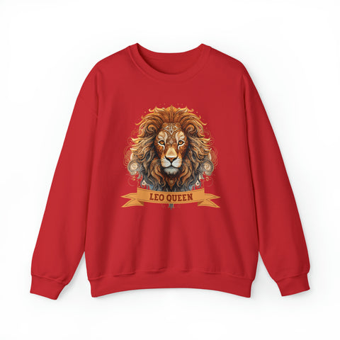 Womens Leo Queen Sweatshirt S Red 