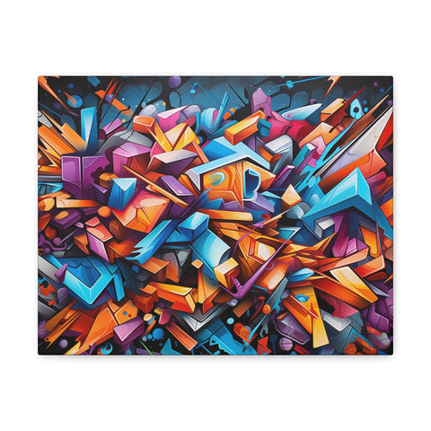 Abstract Graffiti Wall Art 14″ x 11″ 1.25" 