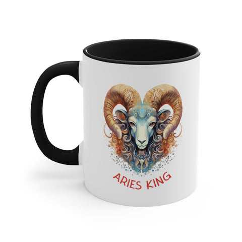 11oz Aries King Coffee Mug 11oz Black 