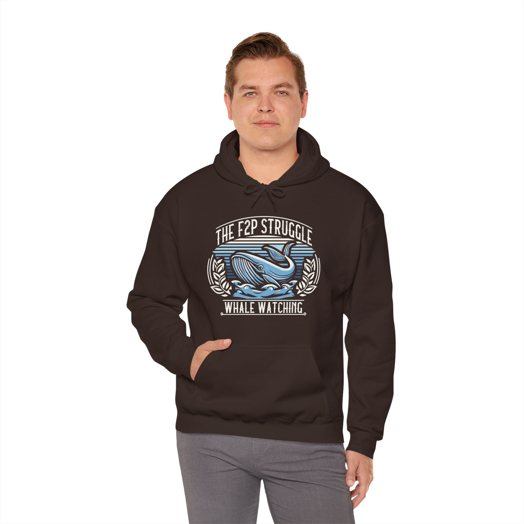 Unisex F2P Struggle Whale Watching Hoodie   