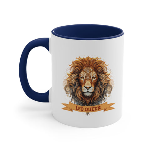 11oz Leo Queen Coffee Mug 11oz Navy 