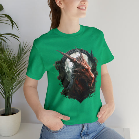 Unisex Dragon Face T Shirt   