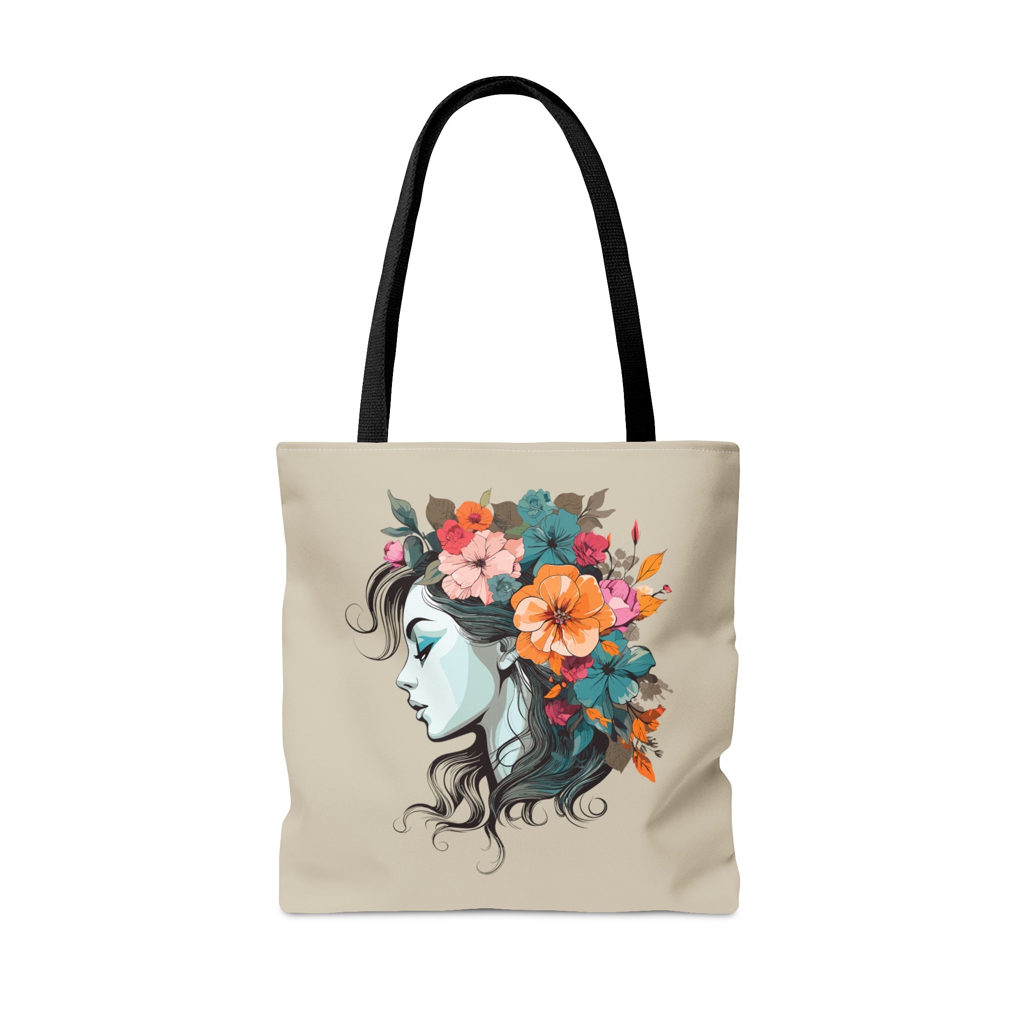 Flower Woman Tote Bag   