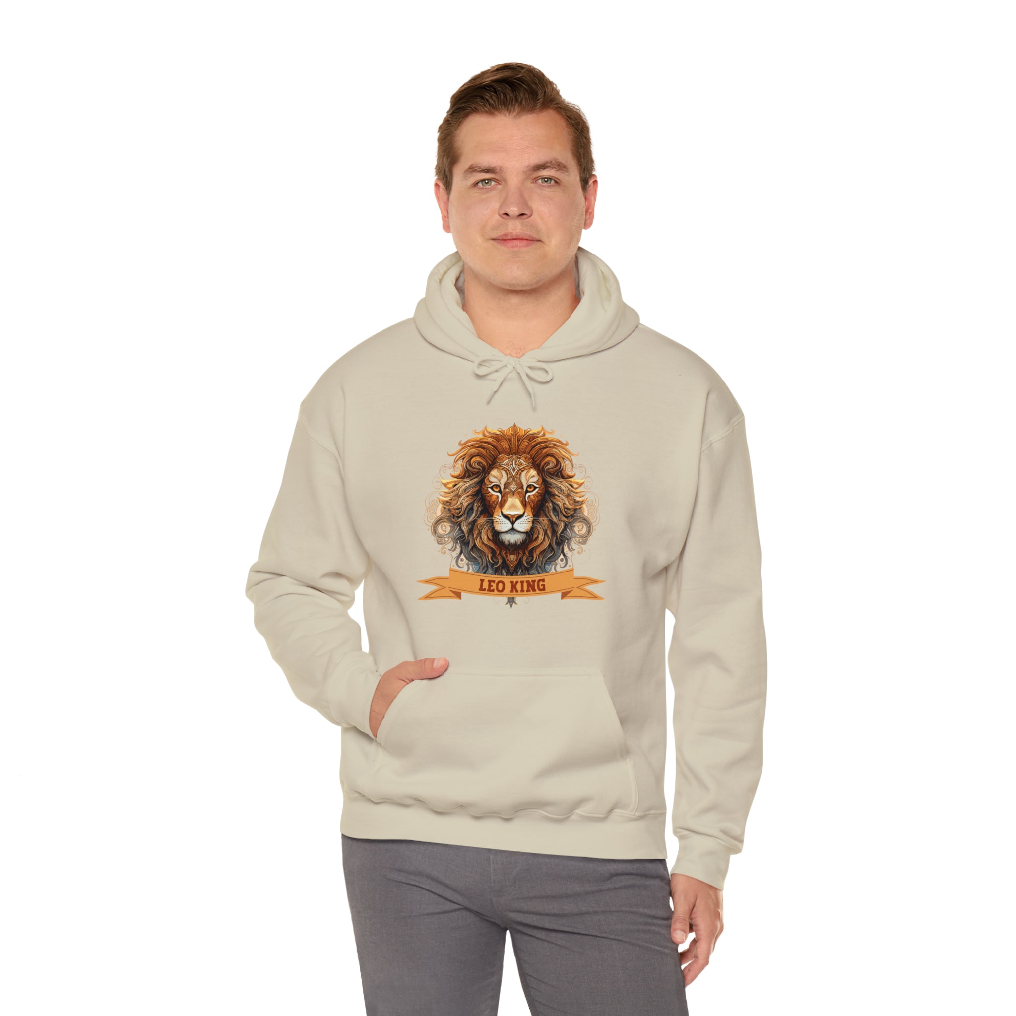 Mens Leo King Hoodie   