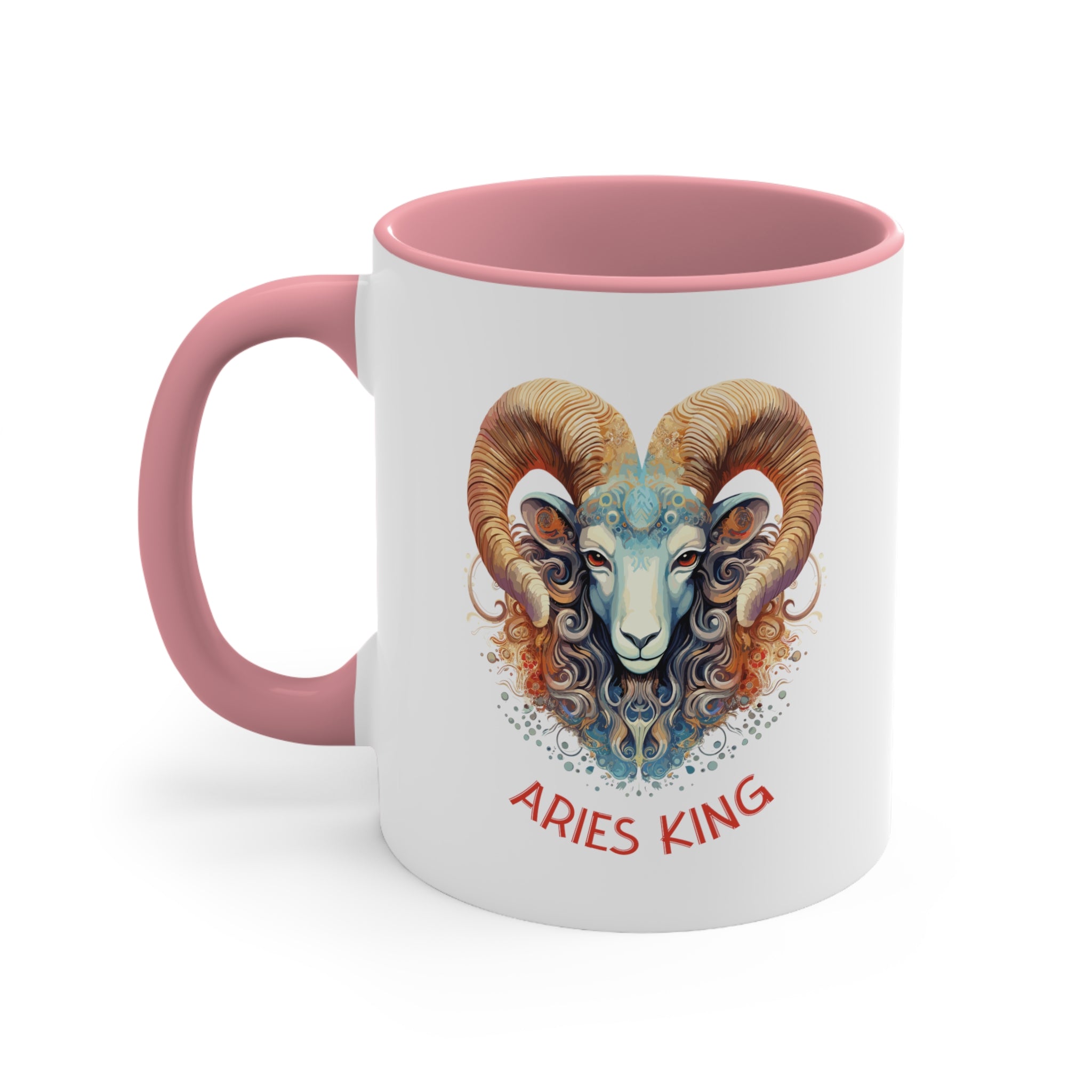 11oz Aries King Coffee Mug 11oz Pink 