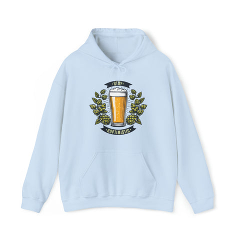 Unisex Stay Hoptimistic Hoodie Light Blue S 