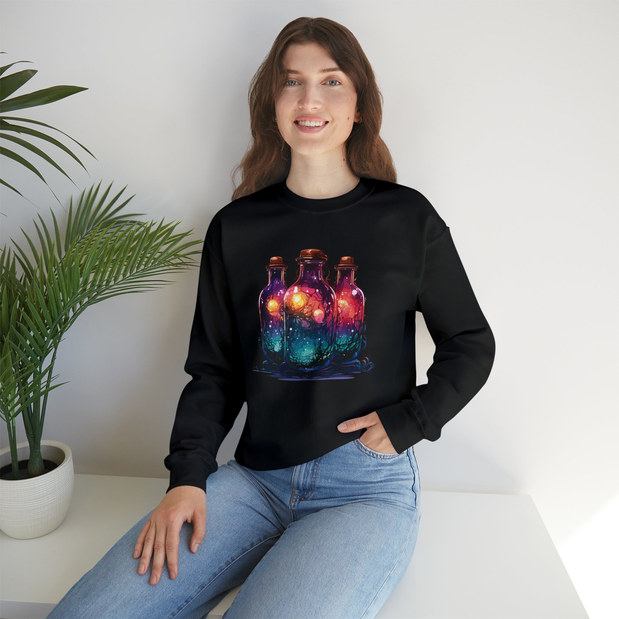 Unisex Dark Magic Bottles Sweatshirt   