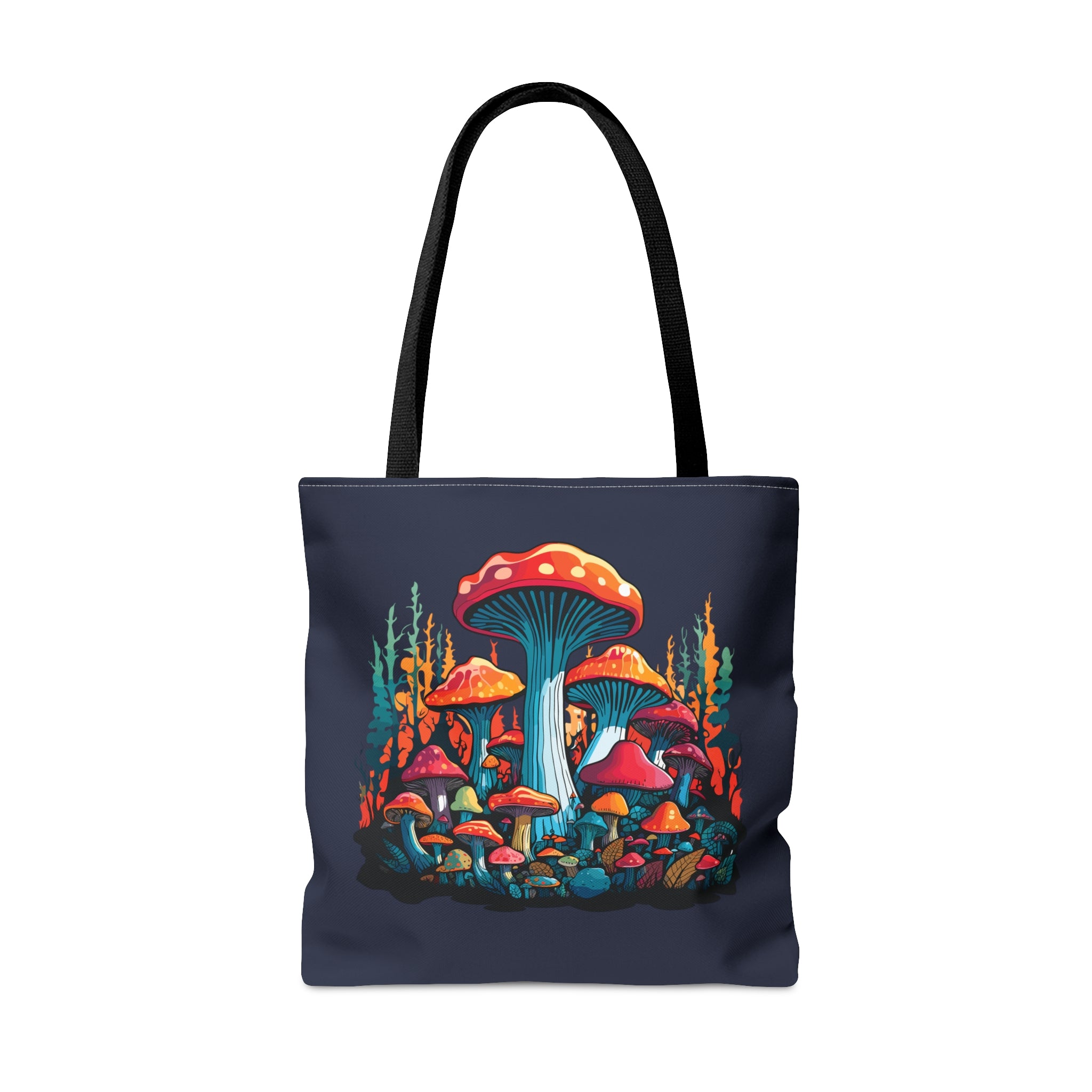 Orange Mushroom Forest Tote Bag   