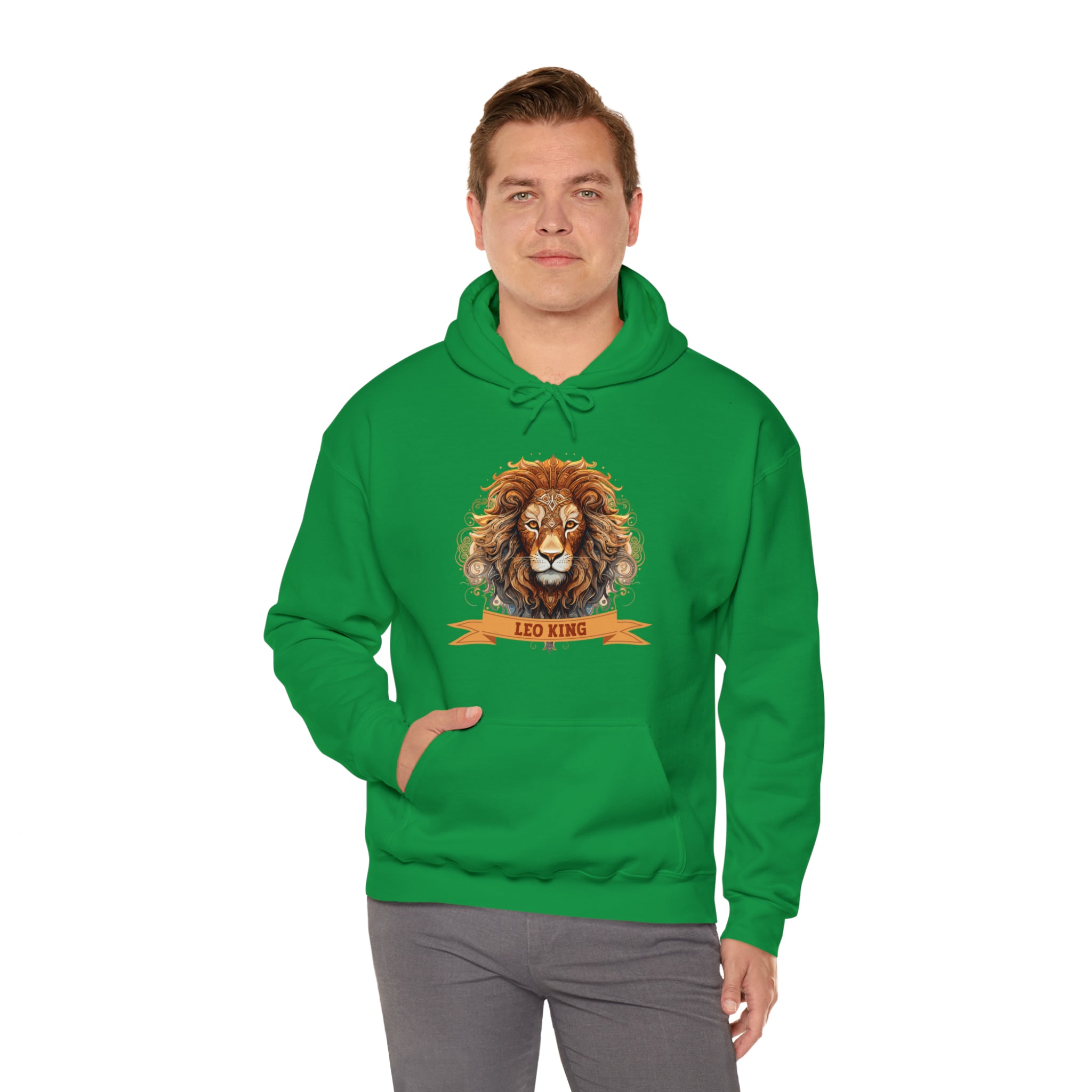 Mens Leo King Hoodie   