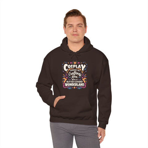 Unisex Cosplay Glitter-Covered Wonderland Hoodie   