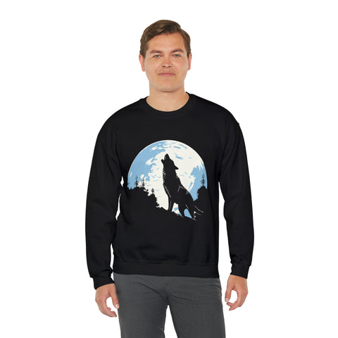 Unisex Howling Wolf Sweatshirt   