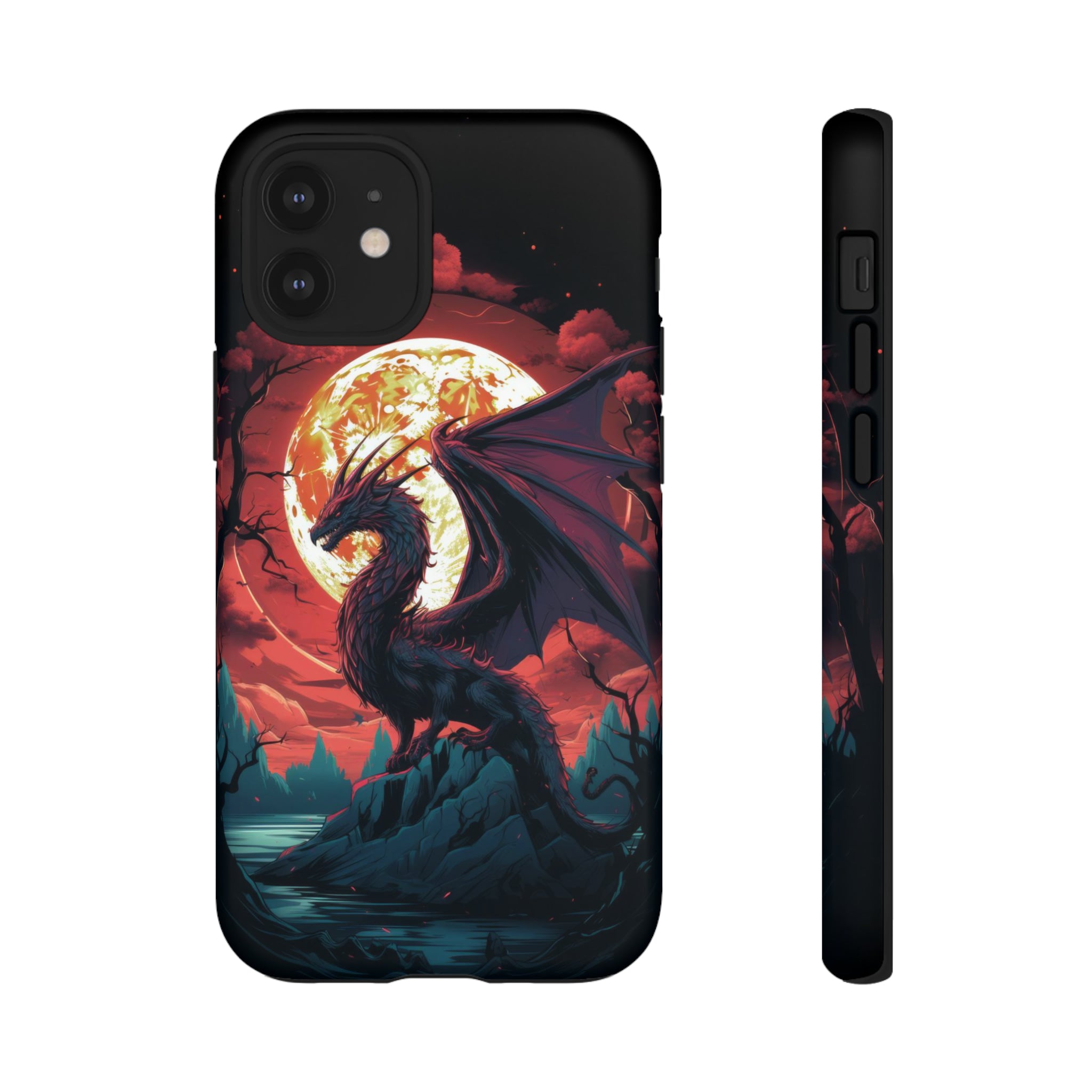 Dragon Fiery Moonlight Phone Case iPhone 12 Mini Matte 