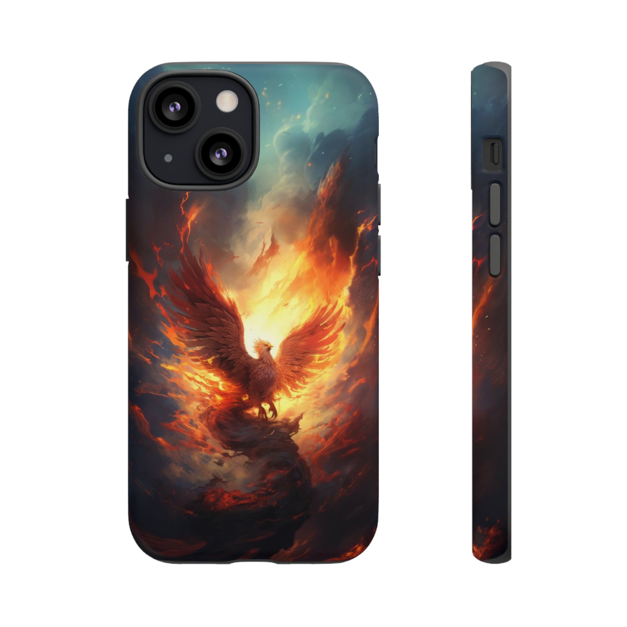 Phoenix in the Clouds Phone Case iPhone 13 Mini Matte 