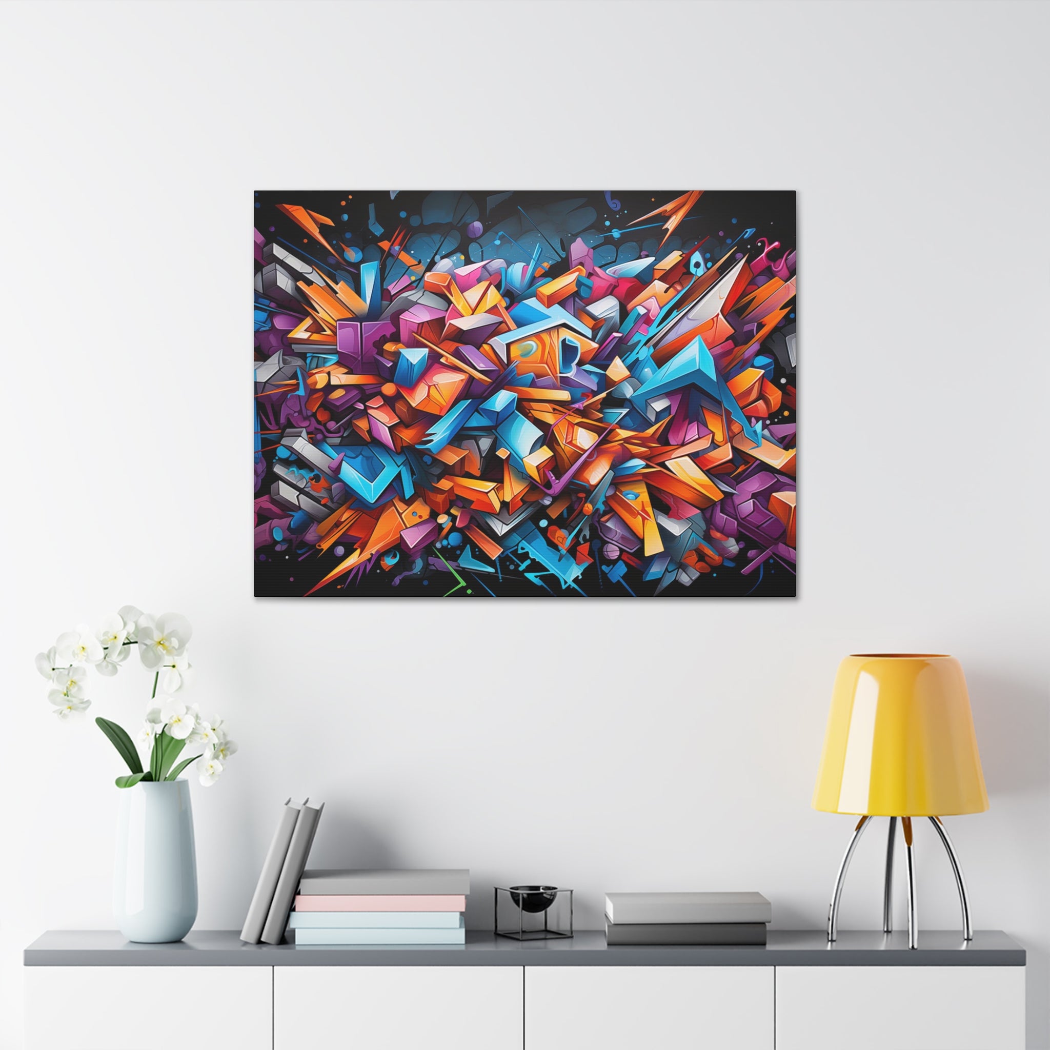 Abstract Graffiti Wall Art   