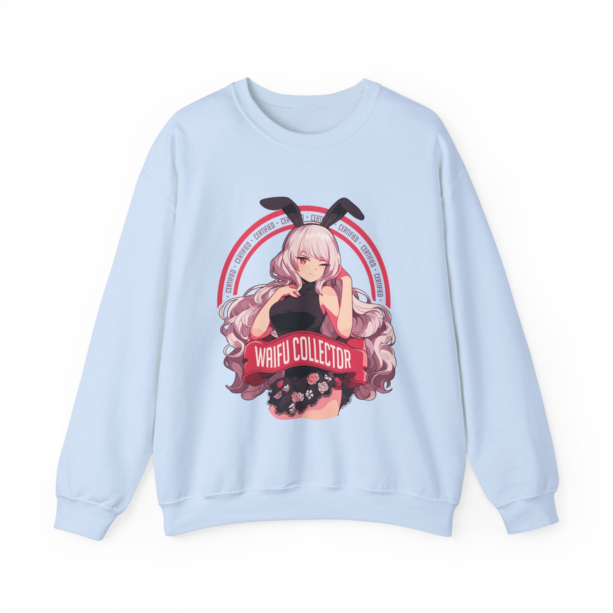 Unisex Certified Waifu Collector Sweatshirt S Light Blue 