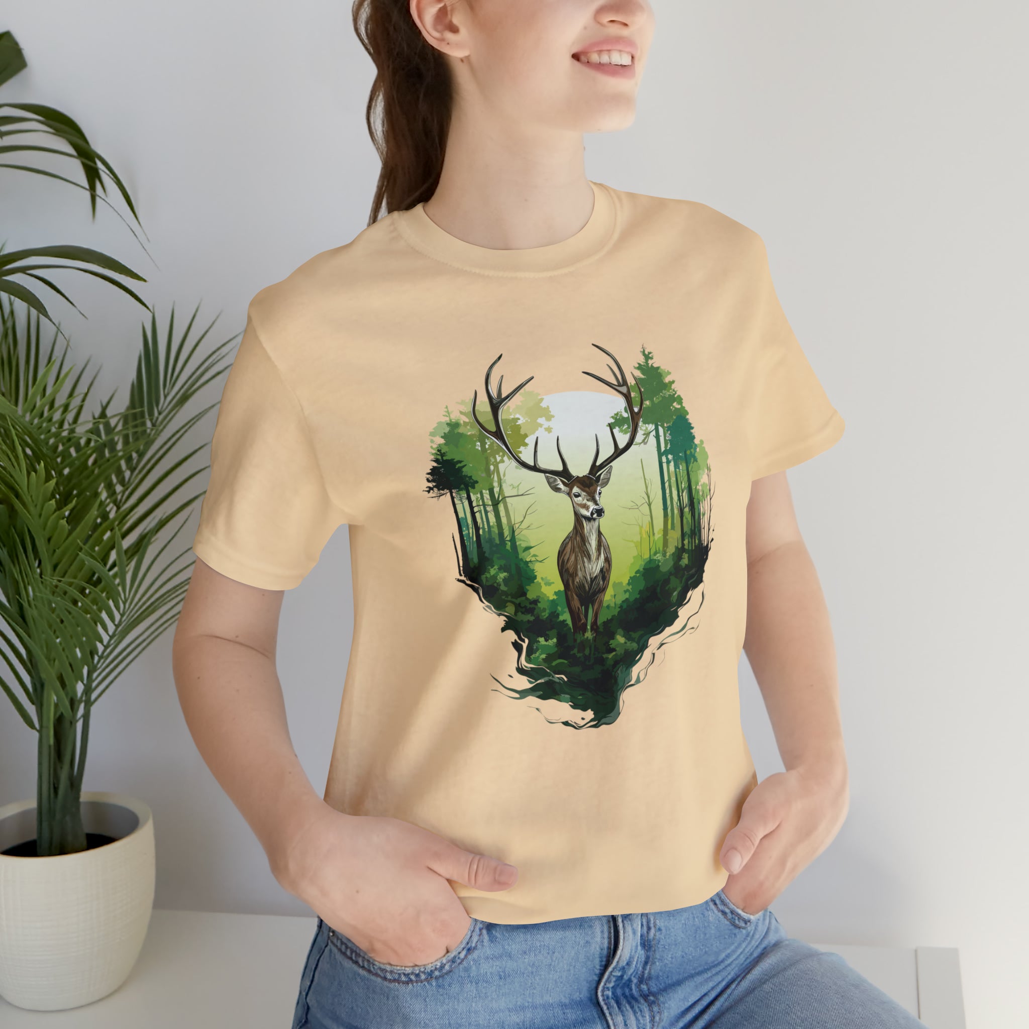 Unisex Forest Deer T Shirt   