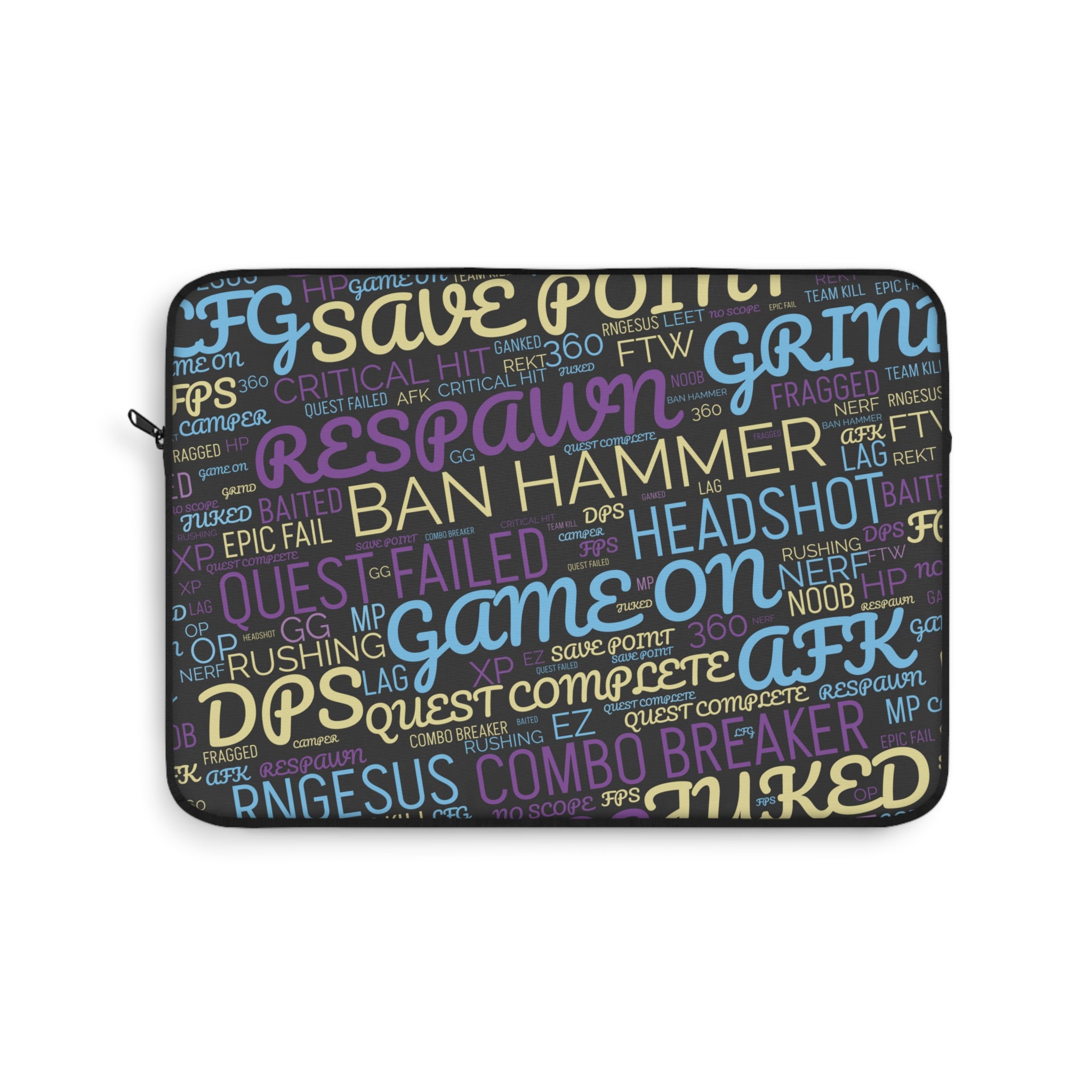 Gaming Words Laptop Sleeve 13"  