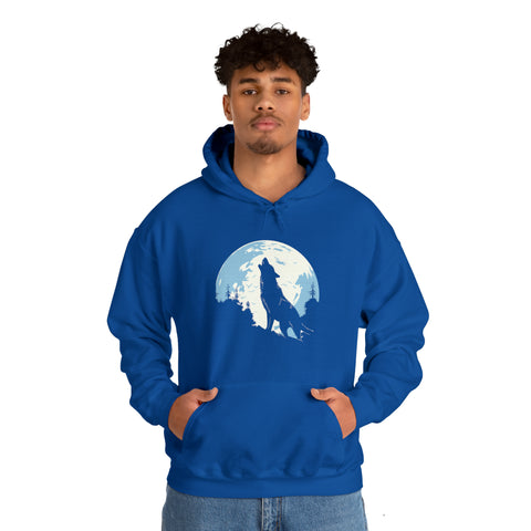 Unisex Howling Wolf Hoodie   