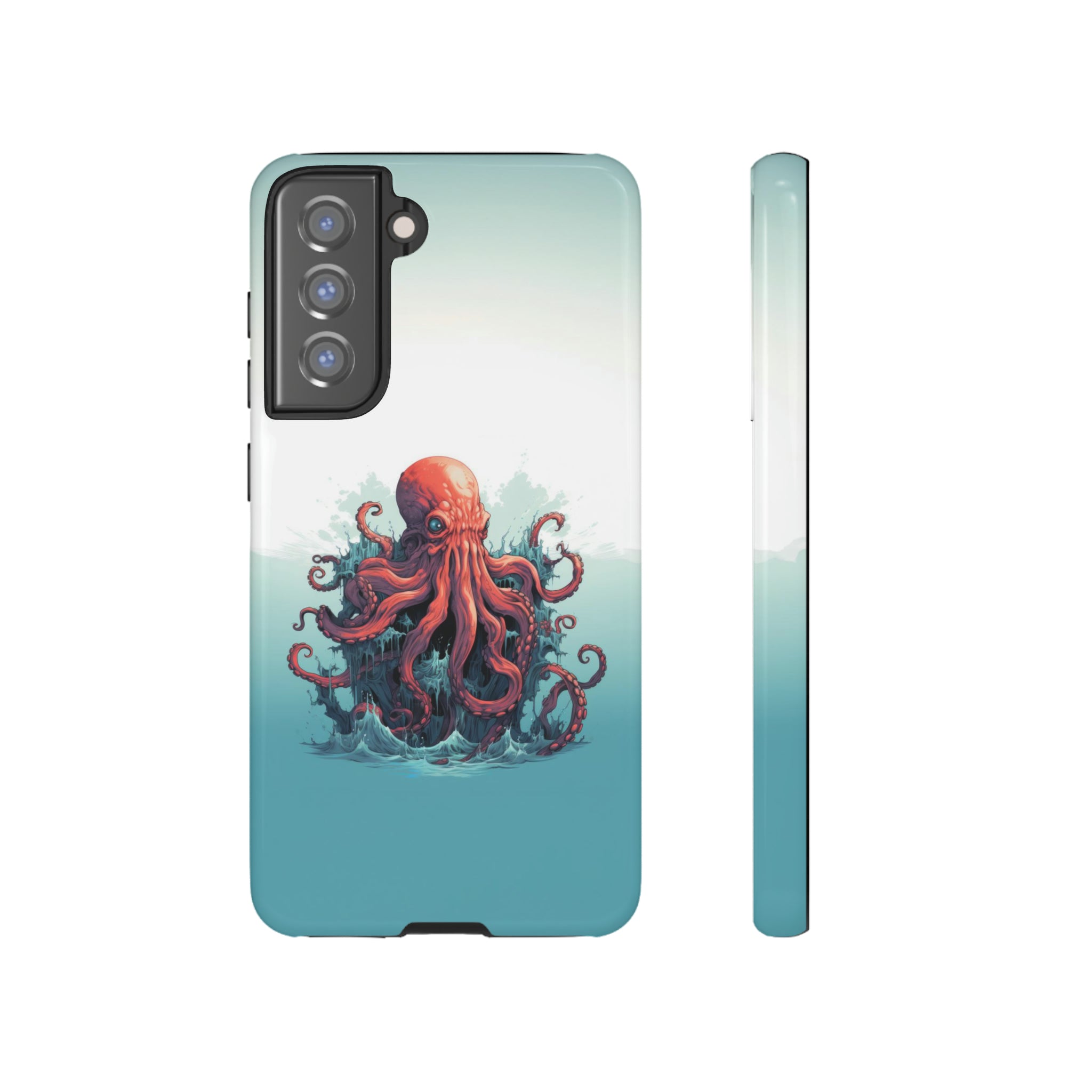 Kraken in the Ocean Phone Case Samsung Galaxy S21 FE Glossy 