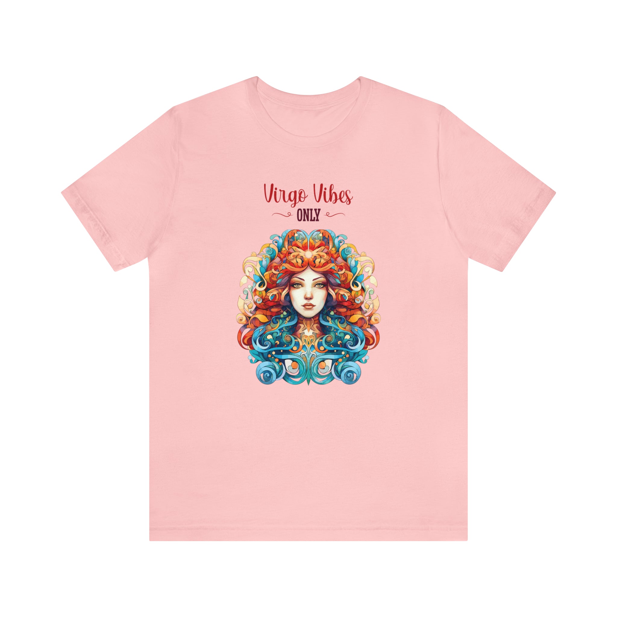 Unisex Virgo Vibes T Shirt Pink S 