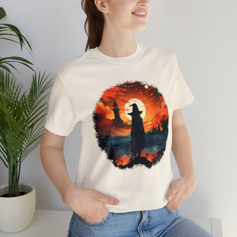 Unisex Witch Silhouette T Shirt   