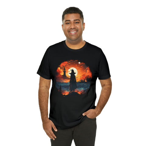 Unisex Witch Silhouette T Shirt   