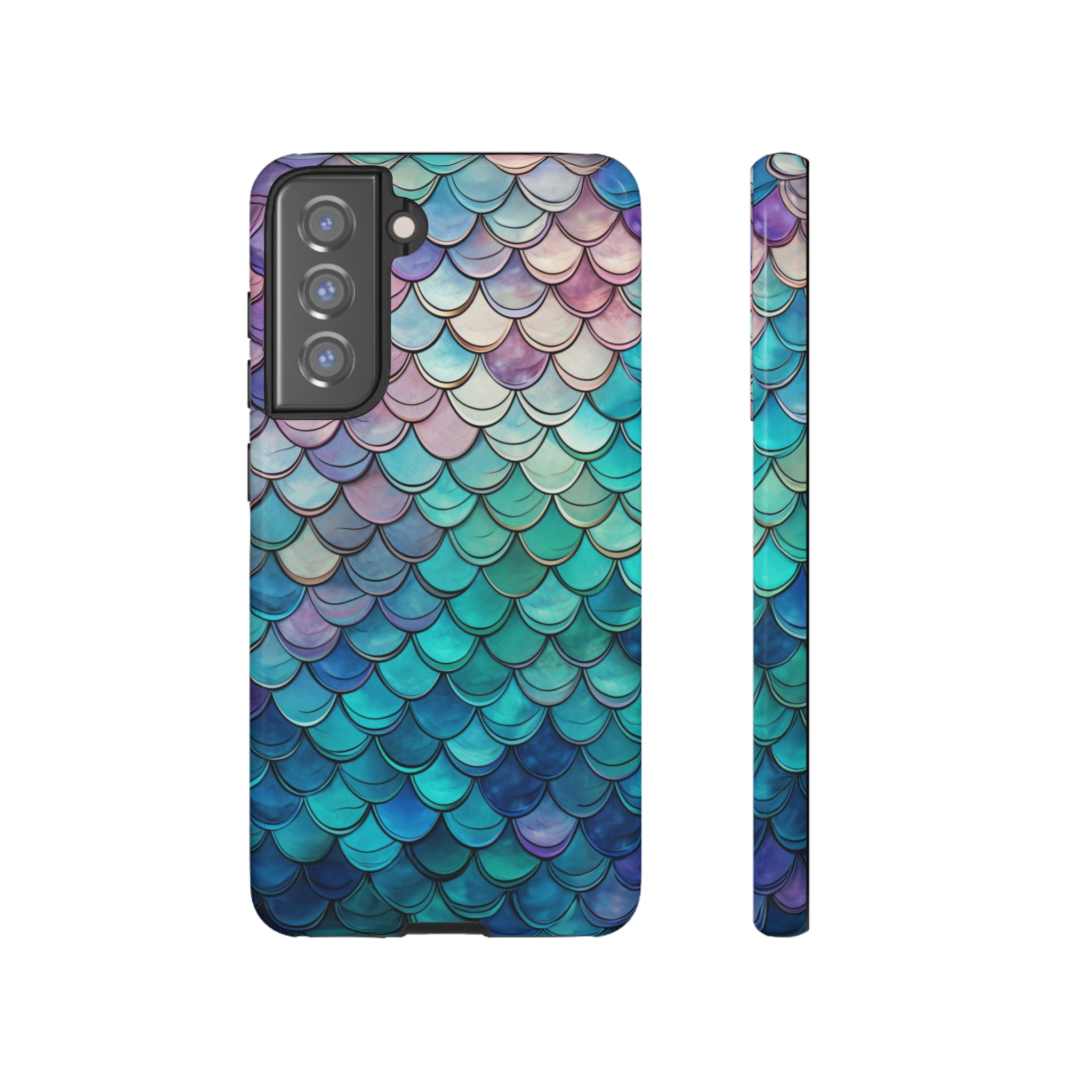 Mermaid Scales Phone Case Samsung Galaxy S21 FE Glossy 