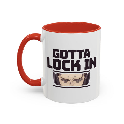 Gotta Lock In Gamer Coffee Mug 11oz Red