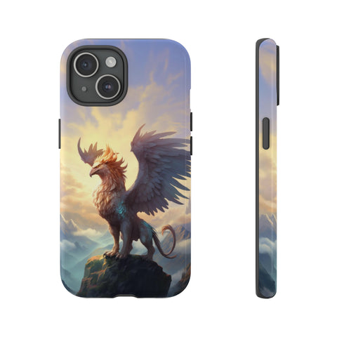 Mountaintop Griffin Phone Case iPhone 15 Glossy 