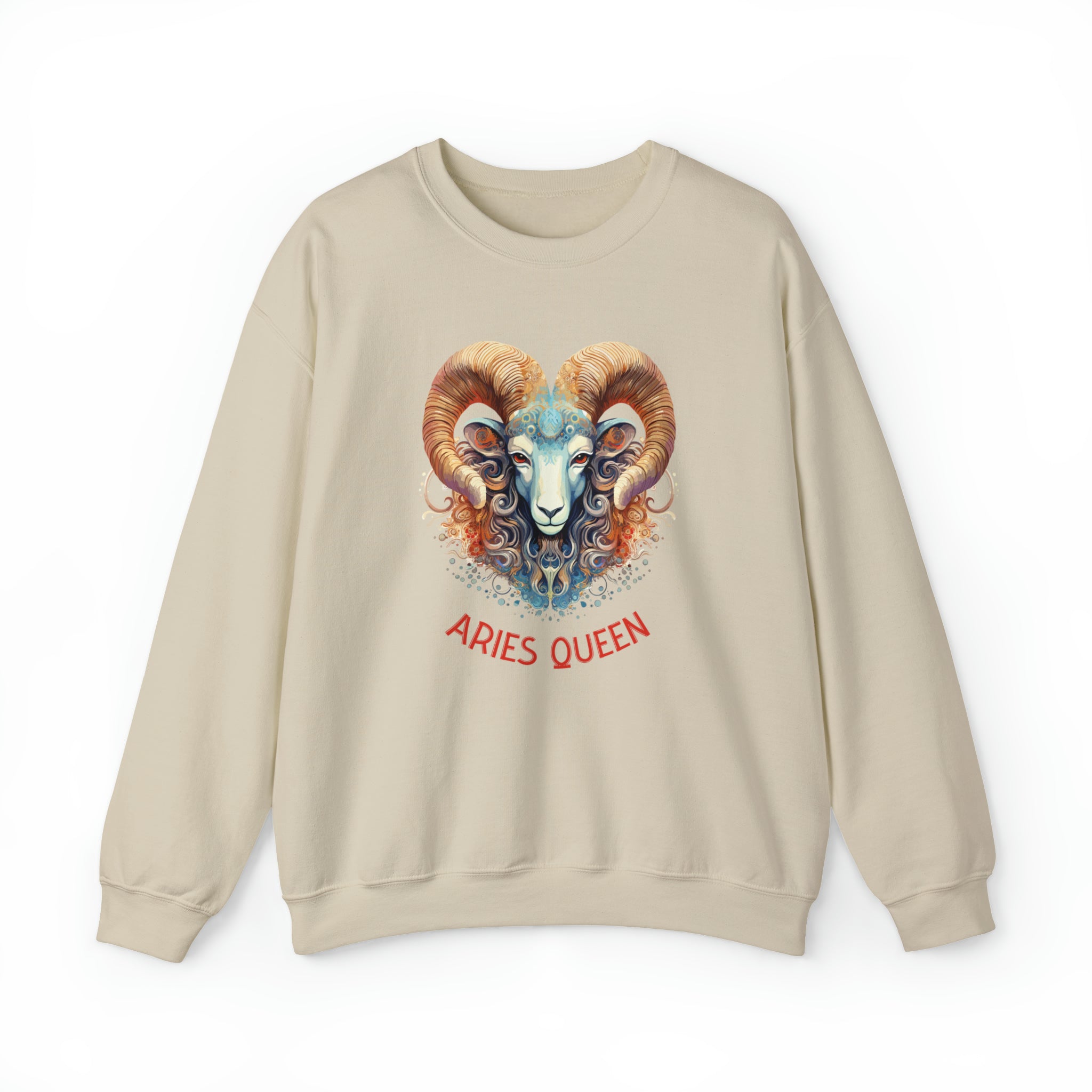 Womens Aries Queen Sweatshirt S Sand 