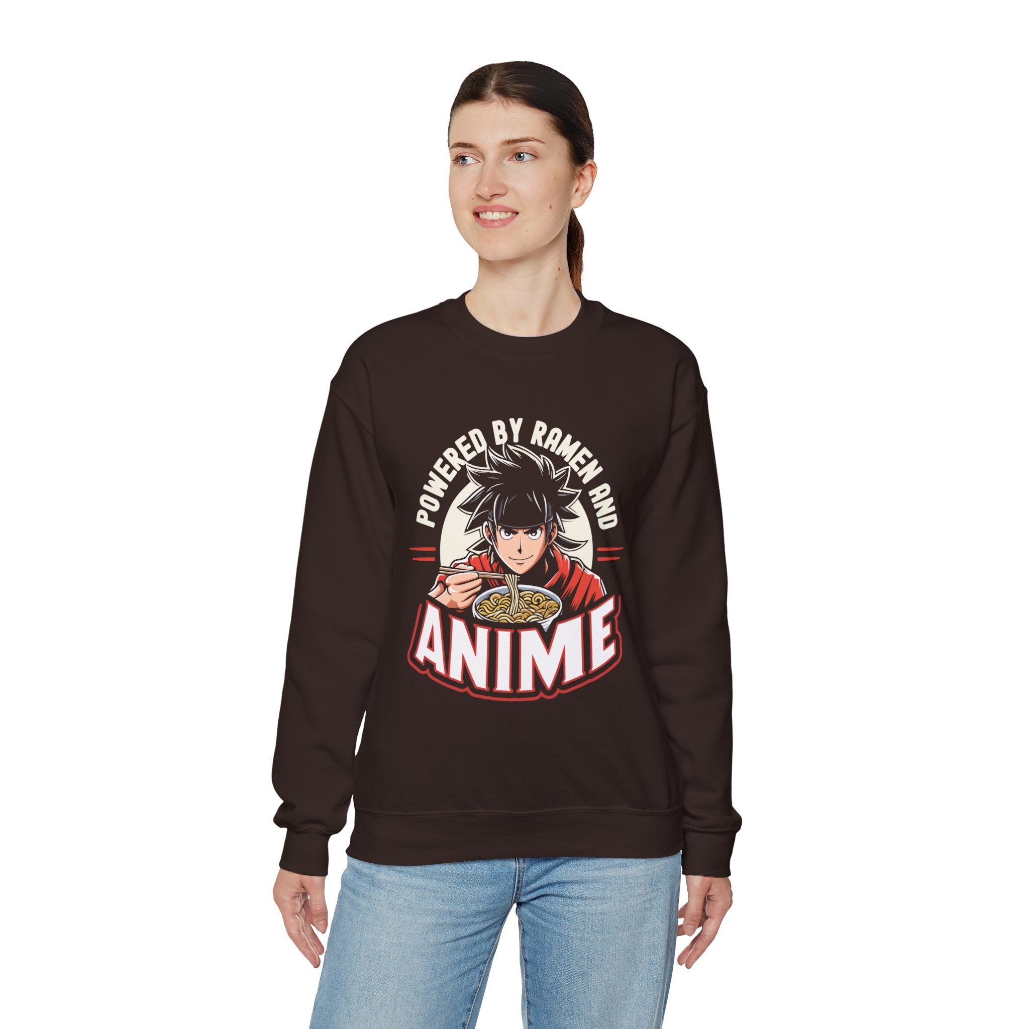 Unisex Powered by Ramen and Anime Sweatshirt   