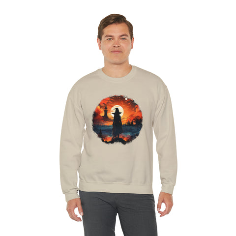 Unisex Witch Silhouette Sweatshirt   