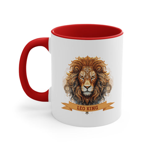 11oz Leo King Coffee Mug 11oz Red 